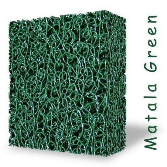 Matala Filtration Filter Sheet Mats -  Spiral filter 200cm x 100cm x 4cm thickness, Green