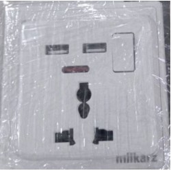 13AMP Multi Switch Socket With 2 USB Port