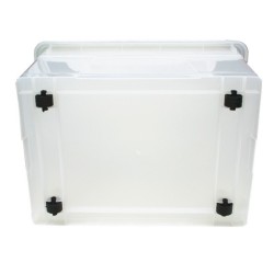 Storage Box With With Wheels ,Handle Maxonic,L 57cm, W 38cm, H33cm