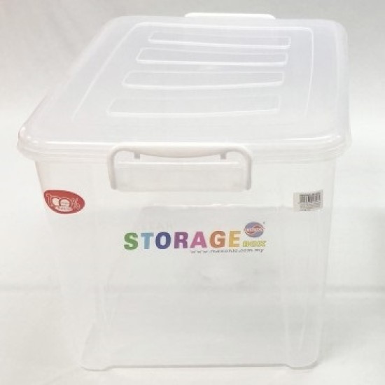 Storage Box With With Wheels ,Handle Maxonic,L 57cm, W 38cm, H33cm