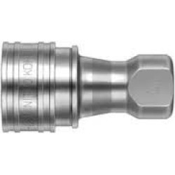 1/4" FEMALE THREAdD STAINLESS STEEL COUPLING 304