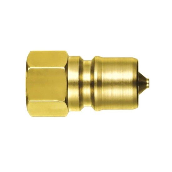 PLUG,JAPAN ,BRASS MALE PLUG FOR HOT WATER MALE , 1/2" Female Thread