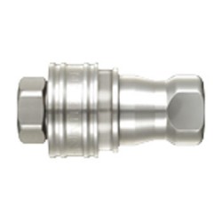 JAPAN, STAINLESS STEEL FEMALE COUPLE FOR HOT WATER FEMALE THREAD 1/2"