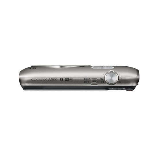 Nikon coolpix A300, 8x optical, 20.1 MP, included USB charger, USB cable, 8GB, case 