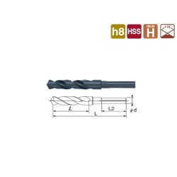 1/2" Shank,Japan HSS  drill bit, 22mm ,l Flute length= 105mm,L total length= 160mm