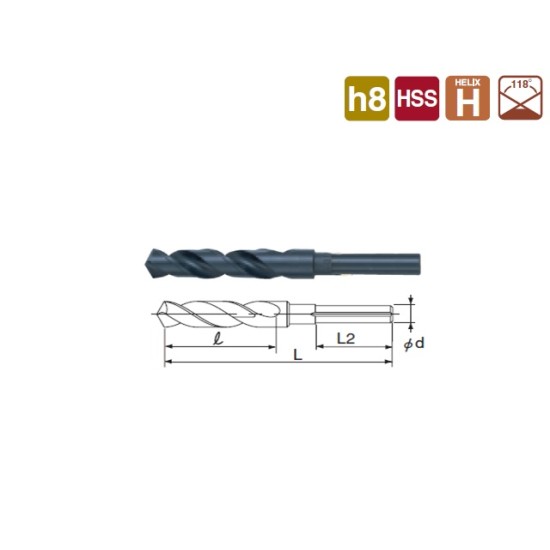 1/2" Shank,Japan HSS  drill bit, 22mm ,l Flute length= 105mm,L total length= 160mm