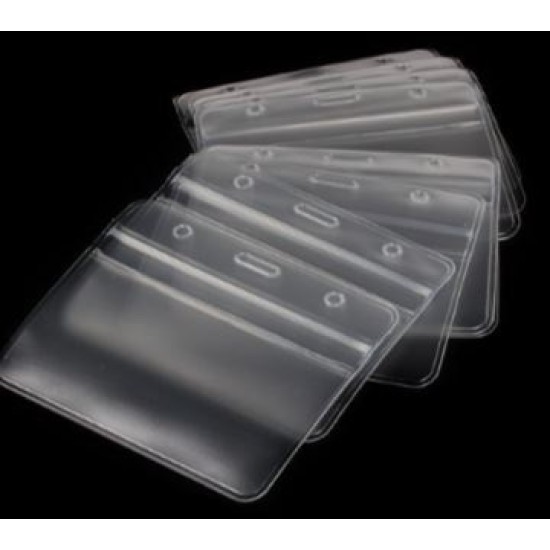 Clear Plastics Name Tag Holder , 50mm X 90mm , 100pcs/pkt