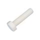 Milky White Nylon Hex Bolt M6 X 12