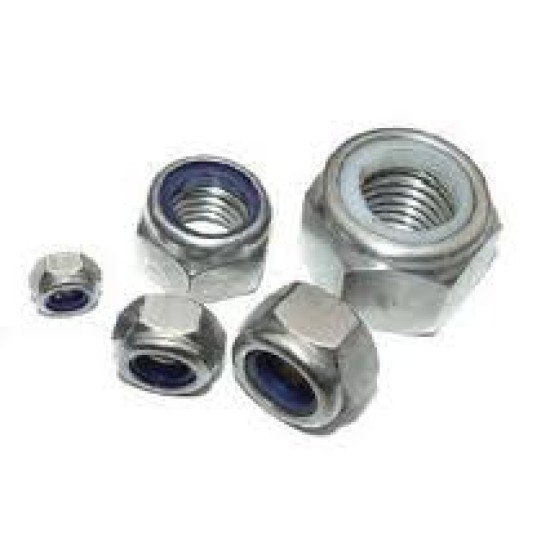 SAFETY NUT M12, ST.ZN.PL, DIN 985 , Nylon Nut