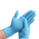 NITRILE DISPOSABLE POWDER FREE GLOVES TEXTURED ,100PCS/BAG, 12"-L SIZE / BLUE