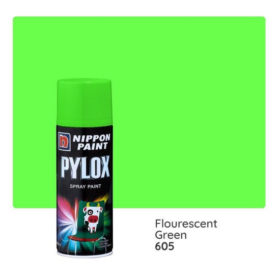 Nippon Pylox Lazer 605 Fluorescent Green ,12cans/ctn