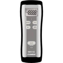 Omega HH11C ,Highly Accurate Thermometer with 0.1% Basic Accuracy ,-200°C to +1372°C, 185 mm, 65 mm, 35 mm 