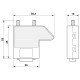 56.4mm X 36mm X 45mm, D Sub Connector, Subcon, DB9, Standard, Receptacle, SUBCON, 9 Contacts, DE, Screw,PHOENIX CONTACT