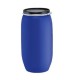 PVC Drum ,125lit/33gal. Blue Polyethylene Open Head Transport Drum