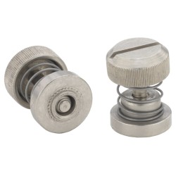 PF32-032-30CN,Captive Panel Screw-Low Profile Knob, Spring-loaded,PENN,100pcs/pkt