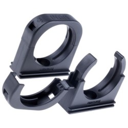 Cable Clip Black Screw Nylon Mount Clip, 40mm , 4pcs/pkt