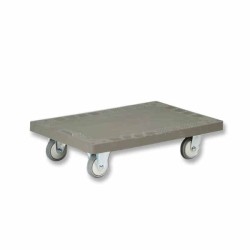PVC Platform Unicarrier Trolley ,710mm X 455mm X H 150mm ,2ea Swivel, 2ea Rigid Wheel