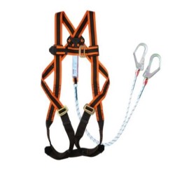 108-LITE-SET-LYKM (SIRIM DOSH), 1 D-Ring Full Body Harness - 1.8m Double Kernmantle Lanyard & Absorber Set