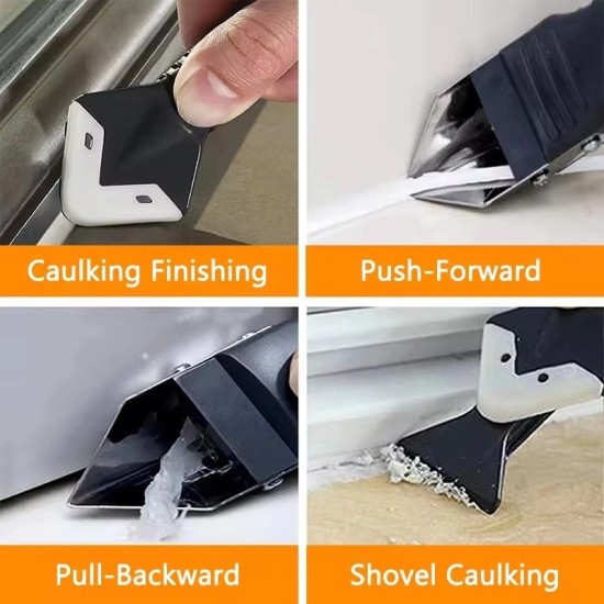 Plastic Razor Blade,5 In 1 Corner Sealant Glue Remover Scraper Tool Kit