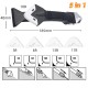 Plastic Razor Blade,5 In 1 Corner Sealant Glue Remover Scraper Tool Kit