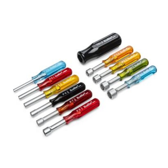 Nut Driver Set: SAE, Plain Grip, 11 Pieces, Classic Series
