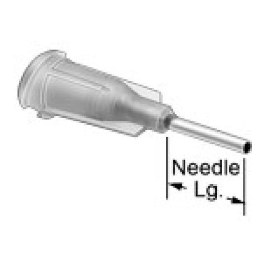 1" x 14G needle, stainless steel 304, dark green B1108 ,500pcs/pkt