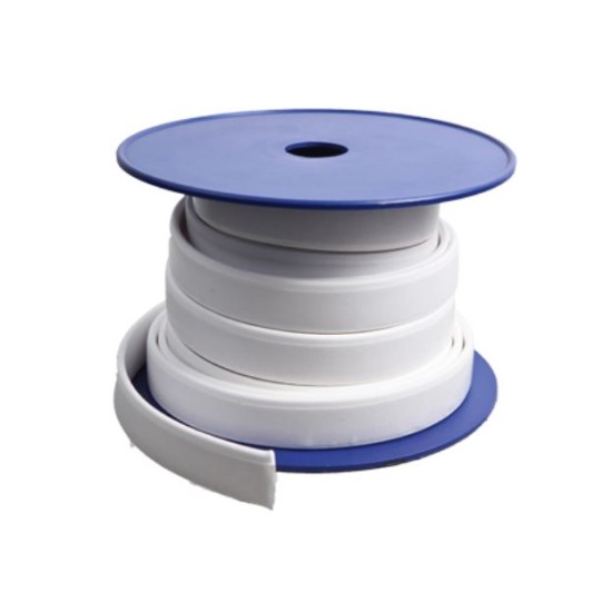 PTFE joint sealant with one side adhesive surface ,6mm width X 3mm thickness X15mtr/roll