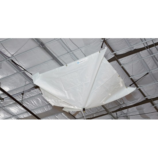 Roof Leak Diverter Tarp, Install With Hanging Straps, 5' x 5'