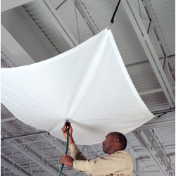 Roof Leak Diverter Tarp, Install With Hanging Straps, 7' x 7'