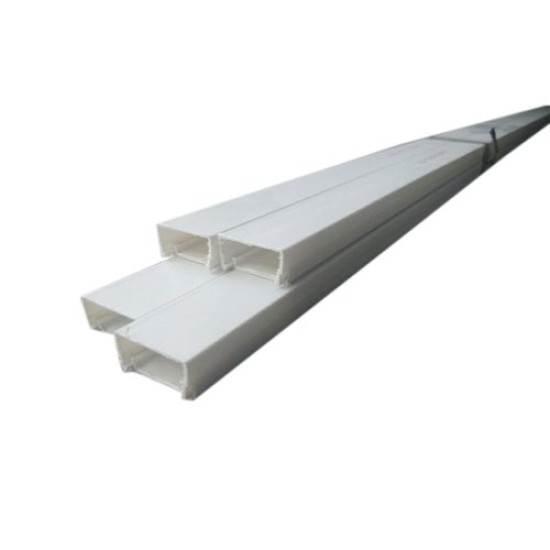 PVC white Casing Trunking , 20mm Width X 10mm height, length: 6ft
