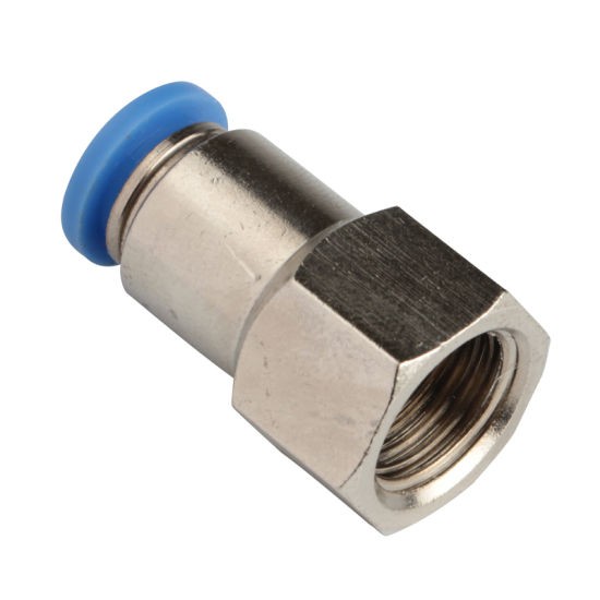 10mm Tubing OD x 1/4'' Female Thread (PU tubing fitting, straight connector