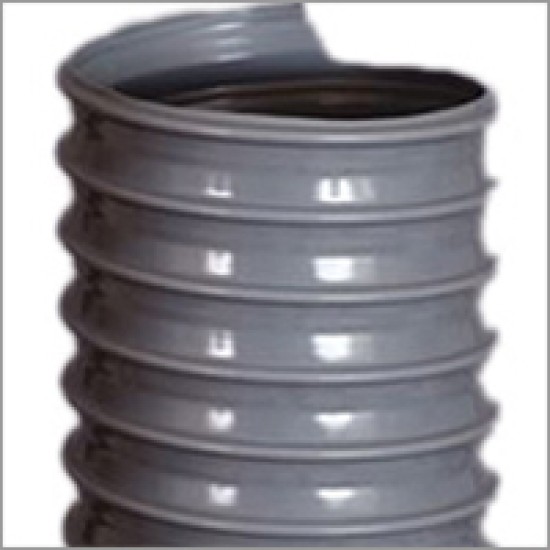 38mm X 45mm , Grey PVC Vacuum Hose , 20mtr/roll