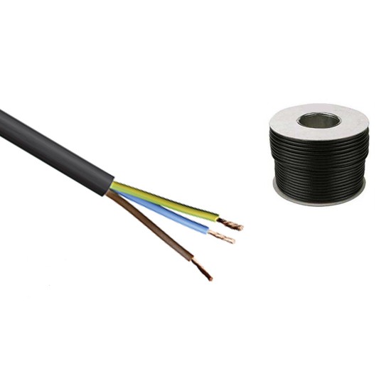 24awg , 24V-300V , 80°C, black(OD4mm) , 100MTR