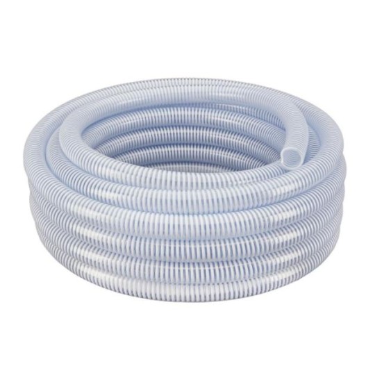 ID25mm x OD33mm Clear PVC Flexible Duct Vacuum Hose A4415 , 30Meter