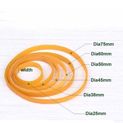 ID 50mm x W 5mm , Rubber Band ,Long Strip Large ,50pcs/pkt