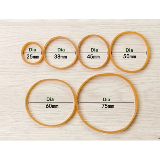 ID 50mm x W 5mm , Rubber Band ,Long Strip Large ,50pcs/pkt