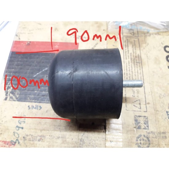 Rubber Bumper ,Rubber Body OD100mm X 90mm length X thread M16  X 40mm 