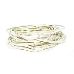 RUBBER ELASTIC BAND WHITE, ENDLESS (W)4.0MM X (THK)2.0MM X (L)140MM, 1kg/pkt       