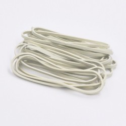 RUBBER ELASTIC BAND WHITE, ENDLESS (W)4.0MM X (THK)2.0MM X (L)140MM, 1kg/pkt       