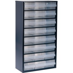 1224-02 , RAACO ,552mm x 306mm x 150mm ,Cabinet with 24 assorted drawers.Non ESD