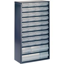 1240 , RAACO ,552mm x 306mm x 150mm ,Cabinet with 40 assorted drawers. 36x150-01. 3x150-02 and 1x150-03. 
