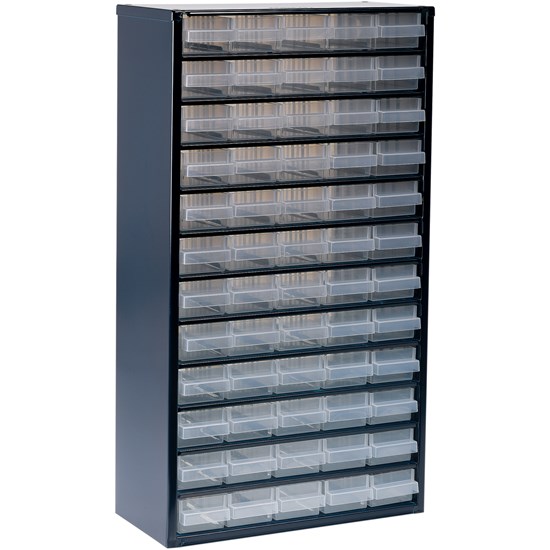 1260-00 , RAACO ,552mm x 306mm x 150mm ,Cabinet with 60 assorted drawers.Non ESD