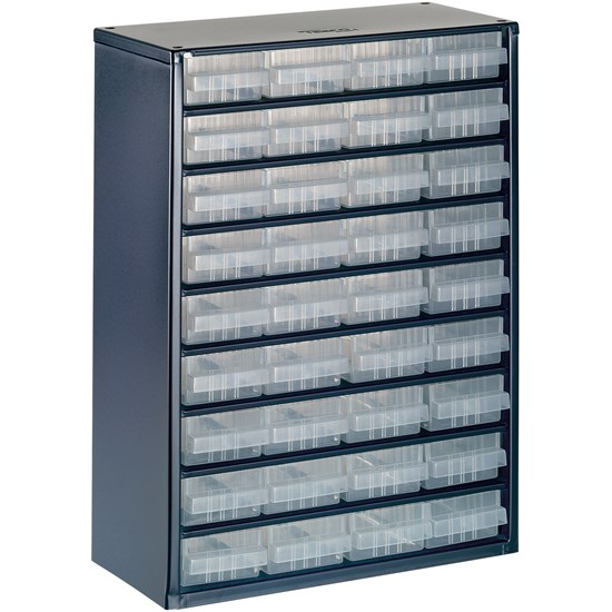 936-01 , RAACO ,417mm x 306mm x 150mm ,Cabinet with 36 assorted drawers.Non ESD