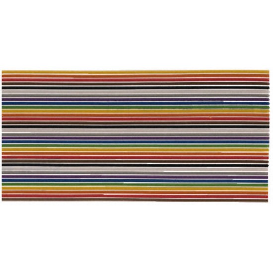 SMALL COLOUR RIBBON CABLE, 30 METER X 50W