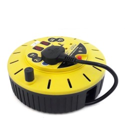 Heavy Duty 2 gang X 10meter Round Extension Roller Plug Adaptor with 1.25mm² Full Copper And Safety Overload Protection