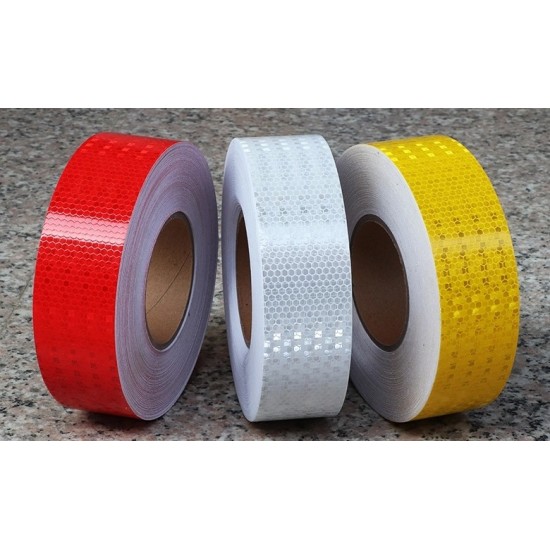 White Safety Reflective Tape (HIP Sticker), 2" x 50m