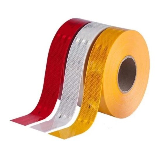 Red Safety Reflective Tape (HIP Sticker), 2" x 50m