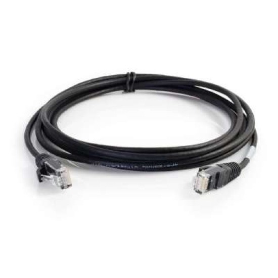 TELEGARTNER CAT7 S/FTP Patch Cable, 0.5m (Black):  Shielded RJ45 Plug w/Gold-plated Contacts 