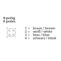 Sensor Cable, Crimp Socket, Free Ends, 5 m, RKWT422