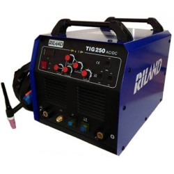 RILAND TIG 250P AC/DC II WELDING MACHINE B4019,WP-26 TIG TORCH - 8 MTR C/W EARTH CLAMP WITH CABLE 300AMP